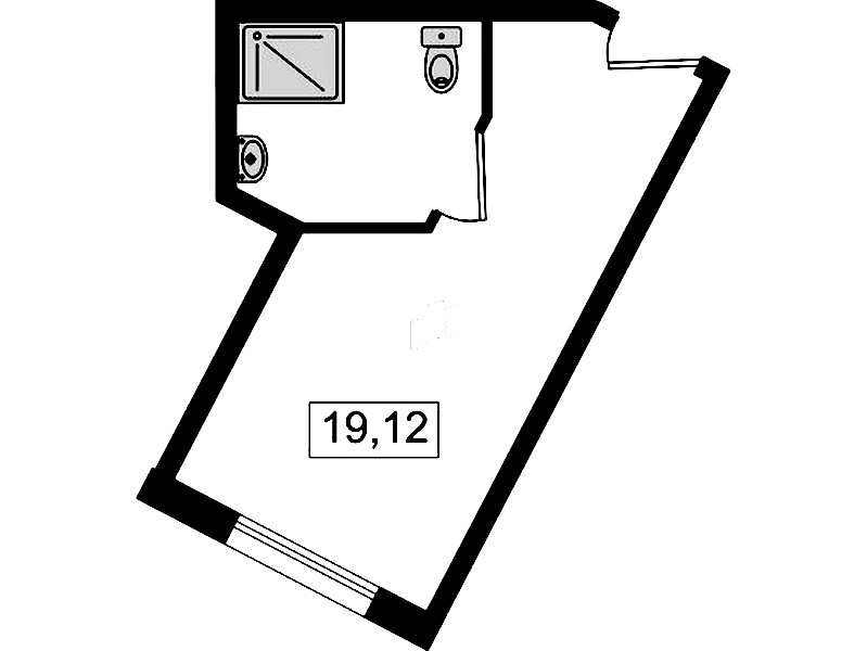 Квартира студия 18.9 м², 9/26 эт., Комплекс апартаментов «cOASIS VERTICAL»